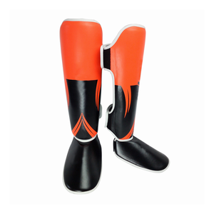 2023 professionnel de haute qualité personnalisé Logo impression léger protège-tibia adulte cuir combat porter Protection pour hommes - Product Image 1