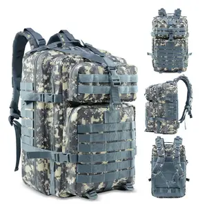 Grande capacità all'aperto Molle tattico Assault Pack Bag per la caccia campeggio Trekking insetto zaino