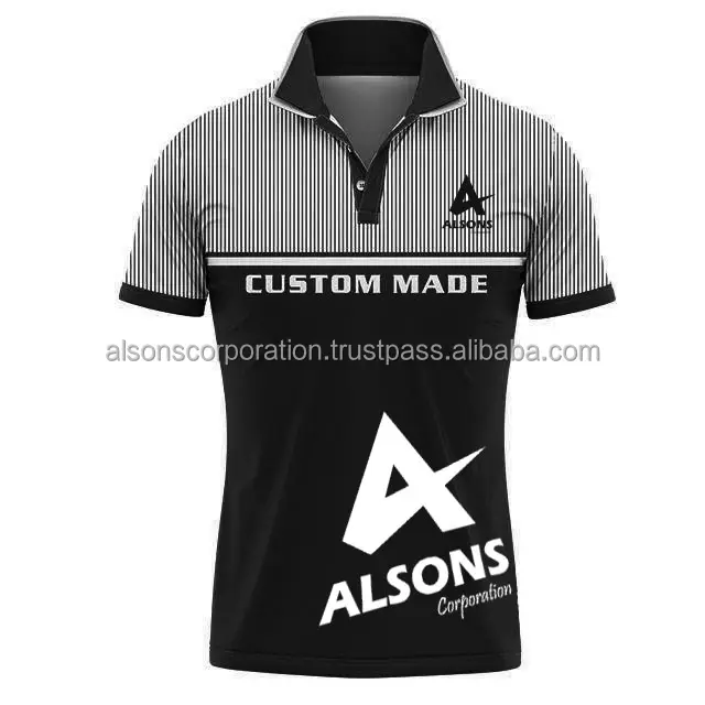 Marca personalizada Qualidade 100% poliéster Golf T Shirt Design personalizado Sublimação Impressão Polo de golfe Atacado Mens Slim Fit Polo T