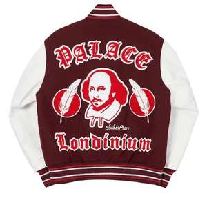 Custom High Quality Oversize Varsity <b>Jacket</b> with Letter Embroidery <b>for</b> <b>Men</b> Winter Style Leather Sleeves Embroidered Chenille - Product Image 2