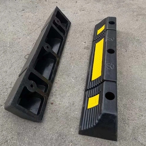 Bán Buôn Tùy Chỉnh 550*150*100Mm Đen Vàng Chất Liệu Cao Su Hoàn Hảo Phù Hợp Aiko Thương Hiệu Dễ Dàng Cài Đặt Moq 1 Xe Phanh Bãi Đậu Xe - Product Image 5