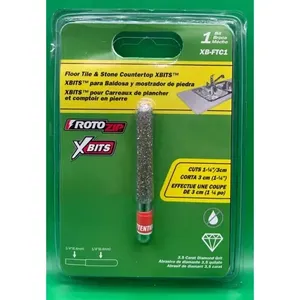 X-BIT de XB-FTC1 ROTO ZIP neuf forets scellés pour carreaux de sol et comptoirs en pierre pour maçonnerie et béton - Product Image 1