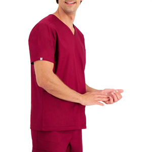 Uniformes Médicos Unisex 100% Algodón al por Mayor, Conjuntos Personalizados para Doctores y Enfermeras, 5 Bolsillos, Antiarrugas, Diseño en Oferta - Product Image 3