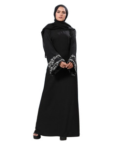 Whosale phụ nữ sang trọng thiết kế baju kurung <span class=keywords><strong>moden</strong></span> đẹp sáng bóng vàng rhinestone dài tay áo abaya phụ nữ hồi giáo ăn mặc 2022 Dubai - Product Image 2