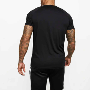 Logotipo personalizado 100% algodón satinado camisetas de peso pesado 200GSM grueso antiarrugas y transpirable camisetas en blanco de gran tamaño para hombres - Product Image 5