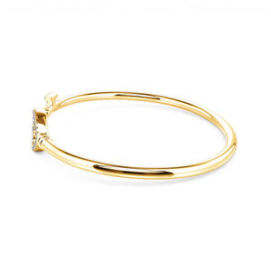 Bracelet jonc en argent sterling Jeulia Key to My Heart, tendance et élégant - Product Image 2