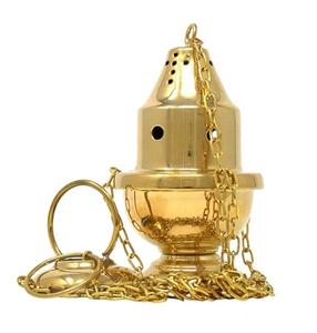 Brûleur d'encens à charbon de bois en laiton de qualité supérieure Brûleur d'encens tibétain en laiton pour la maison. - Product Image 3