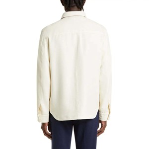 เสื้อแจ็กเก็ตผ้าสักหลาดลายสก็อตสำหรับผู้ชายเสื้อแจ็กเก็ตผ้าสักหลาดลายสก็อตแนววินเทจแบบสั่งทำ - Product Image 6