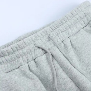 New Arrivals Skinny Flat Front Women's <b>Winter</b> Sweatpants 100% Cotton Fleece Stacked Legging <b>Trousers</b> Private Label - Product Image 3