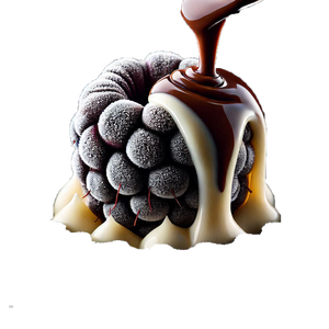 Chocolate Coated Salty Frozen Blackberries 150gr Cup 100% Natural Vegan Milk Chocolate Healthy <b>Snack</b> <b>Box</b> Cold Chain - Product Image 2