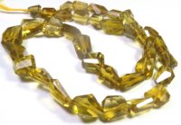 Perles de quartz naturel facettées en forme de pépites, couleur miel, 8-16mm, brin de 16 pouces, qualité supérieure, 100% naturelles, pour bijoux DIY