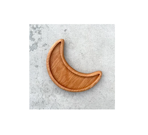 Bandeja de Madera para Ramadán, Bandeja de Servir de Madera Ecológica Pulida, Platos de Cena de Madera Creativos con Forma de Estrella y Luna - Product Image 1