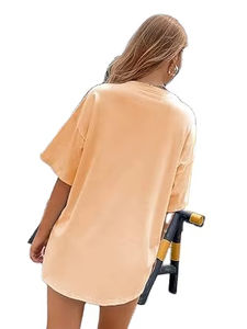 Camisetas pesadas transpirables de último diseño, camisetas de gran tamaño en blanco para mujer, camisetas de algodón 100% de gran tamaño para mujer - Product Image 4