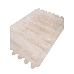 Alfombra de Viscosa Tejida a Mano Forme Beige y Marrón, Color Sólido HPV-254 para Uso Doméstico - Product Image 2