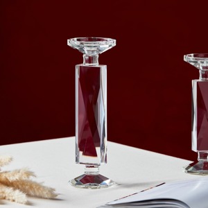 Porte-bougie en verre tendance, élégant et moderne, parfait pour la décoration de la maison, le salon, la chambre à coucher et comme centre de table élégant - Product Image 3