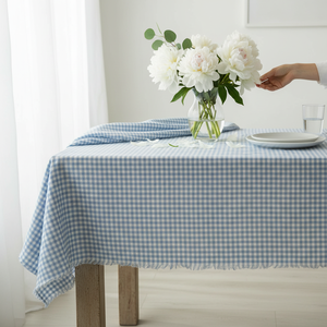 Premium terry cotton <b>tablecloth</b> 140x180cm Soft durable eco friendly fabric perfect for elegant dining and rustic wedding decor - Product Image 1