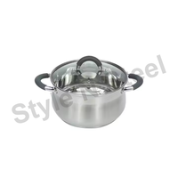 Edelstahl Kochtopf Dampf garer mit Dampf garer Kochgeschirr Set Edelstahl Lebensmittel Dampf topf Set mit transparentem Deckel