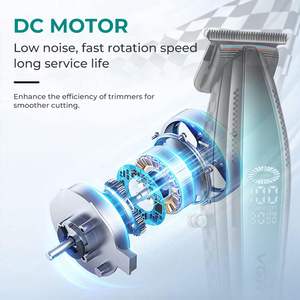Tondeuse à cheveux professionnelle sans fil pour hommes, avec lame en T pour coupe de précision, finition et délimitation, USB - Product Image 2