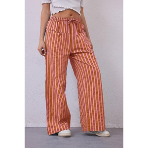 Pantalon décontracté à cordon de serrage pour femmes à bas prix Pantalon de rue nouveau dernier pantalon pour femmes en gros - Product Image 1