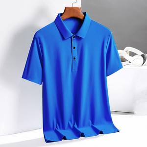 เสื้อเชิ้ตผู้ชายคุณภาพสูง 100% ผ้าฝ้าย ถักแบบเรียบ สไตล์ลำลองธุรกิจ ทรงโอเวอร์ไซส์ แขนสั้น ไม่หด ออกแบบตามสั่ง - Product Image 5