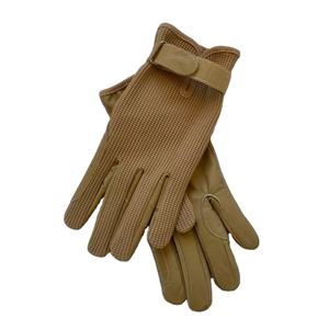 Gants d'équitation en cuir beige de qualité supérieure pour hommes, gants d'équitation équestre, style western - Product Image 1