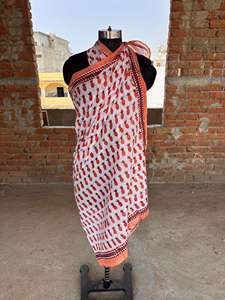 Floral Printed Lots Of Wholesale Indian Block Printed Design Women For <b>Sarongs</b> <b>Beach</b> Wear <b>Wrap</b> Cover Ups Indian Scarfs - Product Image 6