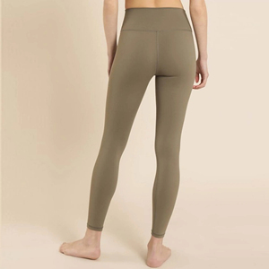 Leggings de Yoga Blancos de Cintura Alta, Largos, con Franja Lateral Acanalada, Sin Costuras, Elásticos en Cuatro Direcciones - Product Image 5