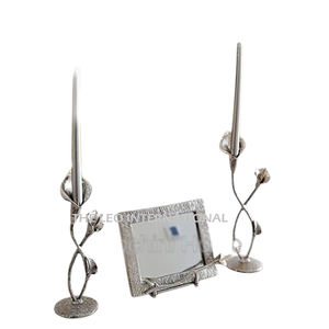 Home Lighting Decoration Shiny Polished <b>Candle</b> Holder Aluminum Metal Base <b>Square</b> Shape <b>Candle</b> Holder - Product Image 6