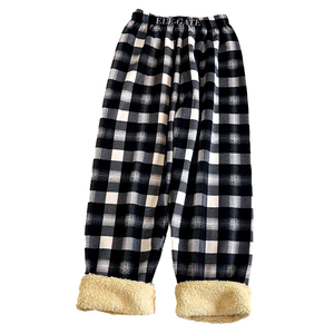 Pantaloni Casual Termici a Quadri con Doppio Rivestimento 100% Cotone Antipiega Bicolore Lavaggio Personalizzabile Logo Cerniera Pieghevoli - Product Image 5