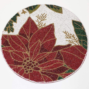 Mantel Individual elegante con cuentas de semillas para el hogar, mantel de mesa elegante con cuentas para fiesta de boda con diseño personalizado aceptado - Product Image 1