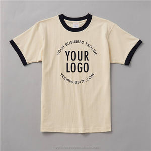 100% algodón suave de alta calidad Unisex de talla grande camiseta para hombres logotipo personalizado cuello sublimación impresión Color sólido tejido en blanco - Product Image 2