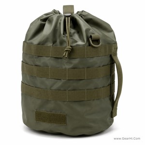 กระเป๋าอเนกประสงค์แบบมีเชือกผูก MOLLE เคลือบ PU กันน้ำ กระเป๋าใส่อุปกรณ์ตาข่าย สำหรับใส่สิ่งของหนัก ทนทาน สำหรับเก็บอุปกรณ์เสริมทางยุทธวิธี 600D - Product Image 1