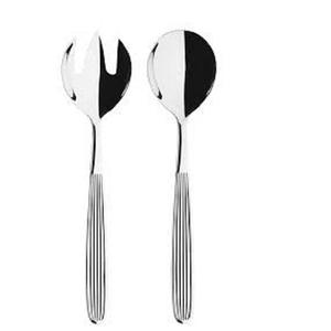 Ensemble de couverts de service à salade en acier et résine de luxe exclusif Moon Rise Craft pour fête-Fait à la main classique - Product Image 3