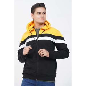 Custom logo Men's SEONG Winter Zipper Hoodies Knitted Fabric Custom Label Screen <b>Printed</b> Solid Garment Dyed Lined Hip-Hop XS-6XL - Product Image 1