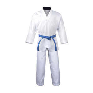 Uniforme de Taekwondo Ligero de Tela de Diamante para Niños y Adultos, Pantalones y Chaqueta Gi para Estudiantes con Cinturón, para Estudiantes de Artes Marciales - Product Image 1