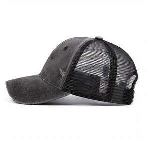 Vente en gros de casquette de camionneur baseball sports de plein air logo personnalisé casquette velours décontractée mode été chapeaux pour unisexe - Product Image 4