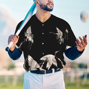 <b>Men's</b> Breathable Quick Dry Baseball Uniform Polyester Sportswear with Custom Sublimated Printing Team Name Logo Number - Product Image 5