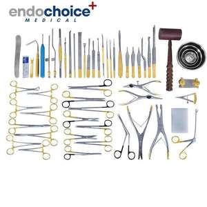 Instrumentos de cirugía de corazón y vasos sanguíneos aprobados por la CE, 73 Uds., juego de instrumentos de cirugía cardiovascular principales de Endochoice Medical - Product Image 1