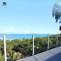 TENSON Moderner PVC & Aluminium Glas handlauf und Balustrade für Balkon und Treppe mit Aluminium pfosten