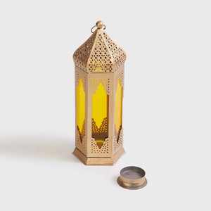 Metal <b>Lantern</b> in <b>Gold</b> Coated Finished New Metal <b>Lantern</b> in Wholesale Price Latest Candle Votive New Metal <b>Lantern</b> - Product Image 4