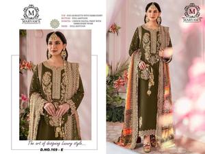 Salwar Kameez ample, tenue traditionnelle pour mariage, Diwali, fête, vêtements musulmans pour femmes, bleu, hiver, style ethnique indien vintage - Product Image 2