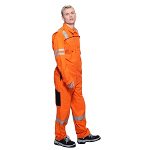 Haute visibilité coton vêtements de travail ensemble uniforme imperméable hommes grande taille atelier mécanicien combinaisons costume ensemble élégant - Product Image 2
