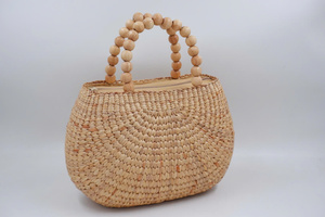 Hand <b>Woven</b> Beach <b>Bag</b>, Straw <b>Basket</b>, Seagrass Tote <b>Bag</b>, Bridal Party Gifts, Gift for Mom, Birthday Gift <b>Bag</b> - Product Image 2