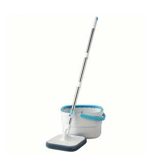 Ensemble de seaux à serpillière rotatifs autoportants pour la maison, motif rectangulaire, serpillières paresseuses, dépoussiérage, séparation des eaux usées - Product Image 1