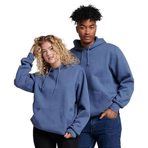 Pullover pour homme avec poches kangourou Super Royal Blue Fleece Pullover Hoodie Long Sleeve Fleece Soft Casual Hooded Pullover - Product Image 6