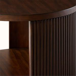 โต๊ะข้างเตียงทำจากไม้มะม่วงสีน้ำตาลเข้มเฟอร์นิเจอร์ทันสมัยระดับพรีเมียมสำหรับห้องนั่งเล่นห้องนอนทางเข้ายิมโต๊ะข้างเตียง - Product Image 5