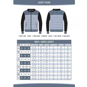 Chaqueta acolchada lisa en blanco cortavientos con logotipo personalizado para hombre, chaquetas acolchadas multicolores para hombre - Product Image 6