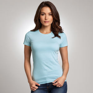 Cómoda camiseta sólida para mujer hecha con tela suave, asegura comodidad, silueta moderna y aspecto clásico para cada ocasión - Product Image 3