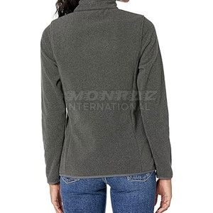 Marque privée Veste polaire respirante tricotée pour femmes par temps froid Fabricant direct thermique extérieur à fermeture éclair complète - Product Image 2