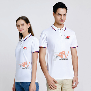 Camiseta de golf de manga corta personalizada de algodón 100% para hombres y mujeres, Polo de tenis de punto liso - Product Image 4